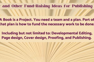 fund raising ideas for writing and publishing your book