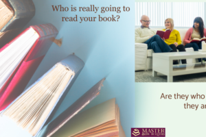 who is really going to read your book? Do you know? picture of books and people around a coffee table reading books