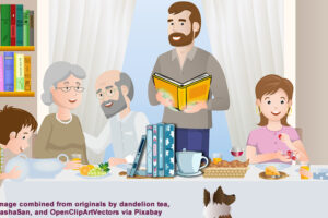 featured image for blog post, Give Thanks: Talk Books With Your Family and Friends, by Tom Collins