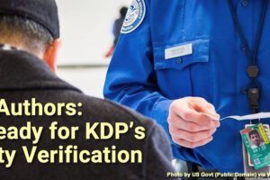 image of officer checking ID as featured image for blog post, Indie Authors: Get Ready for KDP's Identity Verification, by Tom Collins